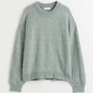 H&M Beaded Sweater